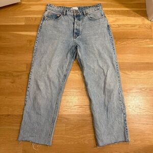 Zara Light Wash Straight Jeans Size 10